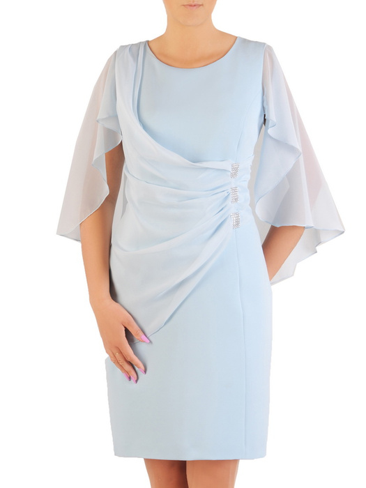 Sukienka na wesele, elegancka kreacja maskująca brzuch 33708