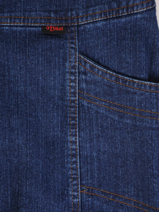 Spódnica jeansowa z modnymi przeszyciami 29131