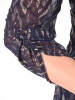 Granatowa tunika plus size z miedzianym wzorem – optycznie wysmuklająca sylwetkę 41931