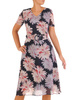 Sukienka z szyfonu, zwiewna kreacja w kwiaty 26957