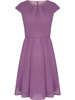 	Rozkloszowana sukienka Izaura X, kreacja w kolorze wrzosowym.