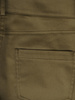 Oliwkowe spodnie  z bawełnianej tkaniny 31494