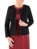 Elegancka czarna kurtka jesienna o prostym fasonie – komfortowy model na suwak do miejskich stylizacji 38778