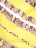 Żółta sukienka rozkloszowana maxi w zwierzęcy print – zwiewny fason z rozcięciem pięknie podkreślający talię 28282