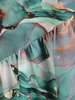 Bawełniana sukienka z ozdobną falbaną po skosie 32074