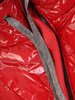 Purpurowa kurtka z dresowymi wstawkami i szeroką stójką 31948