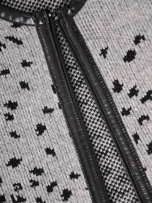 Elegancki sweter damski rozpinany na zamek – prosty krój tuszujący niedoskonałości sylwetki 38958