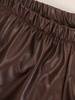 Brązowe spodnie z ekologicznej skóry 27888
