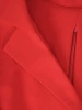 Elegancka czerwona sukienka wizytowa z rękawem 3/4 – prosty fason z marszczeniem pięknie podkreślający talię 35124