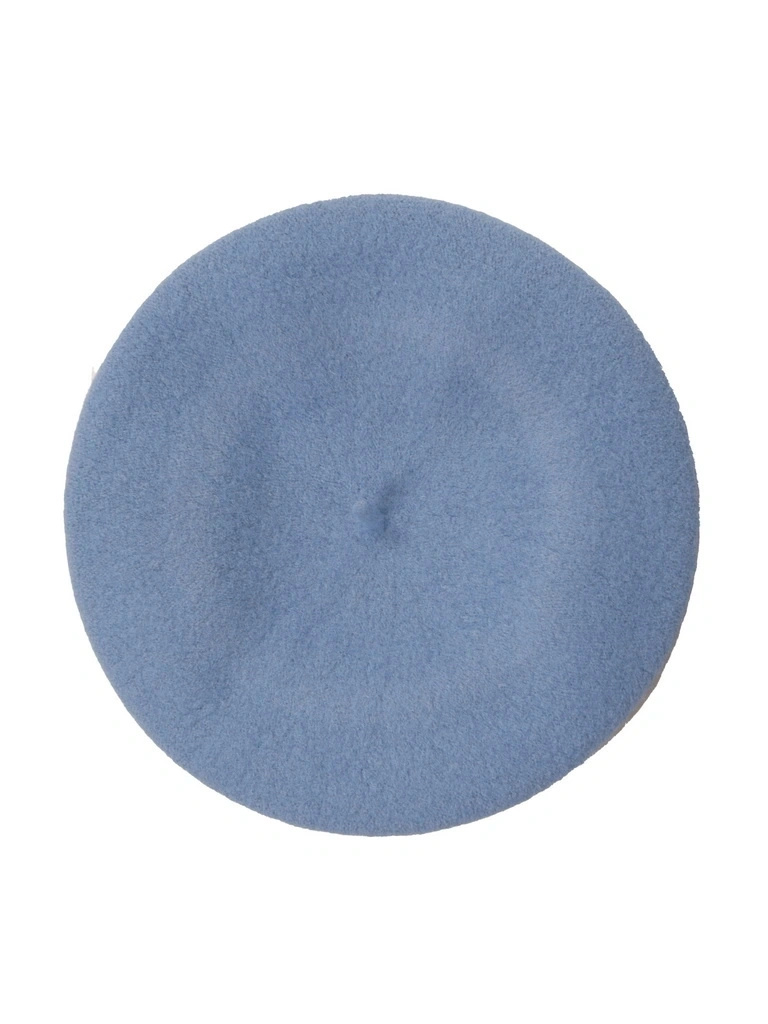 Ciepły beret damski wełniany błękitny – francuski fason i stylowa ochrona przed chłodem 40856