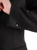 Elegancki płaszcz jesienny damski w prążki – klasyczny fason z guzikami wysmukla sylwetkę 41315