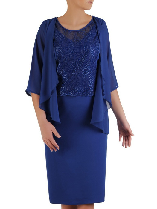 Sukienka na wesele, elegancka kreacja w wyszczuplającym fasonie 25543
