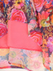 Zwiewna sukienka w kwiaty, kreacja z wiązaniami na rękawach 33041