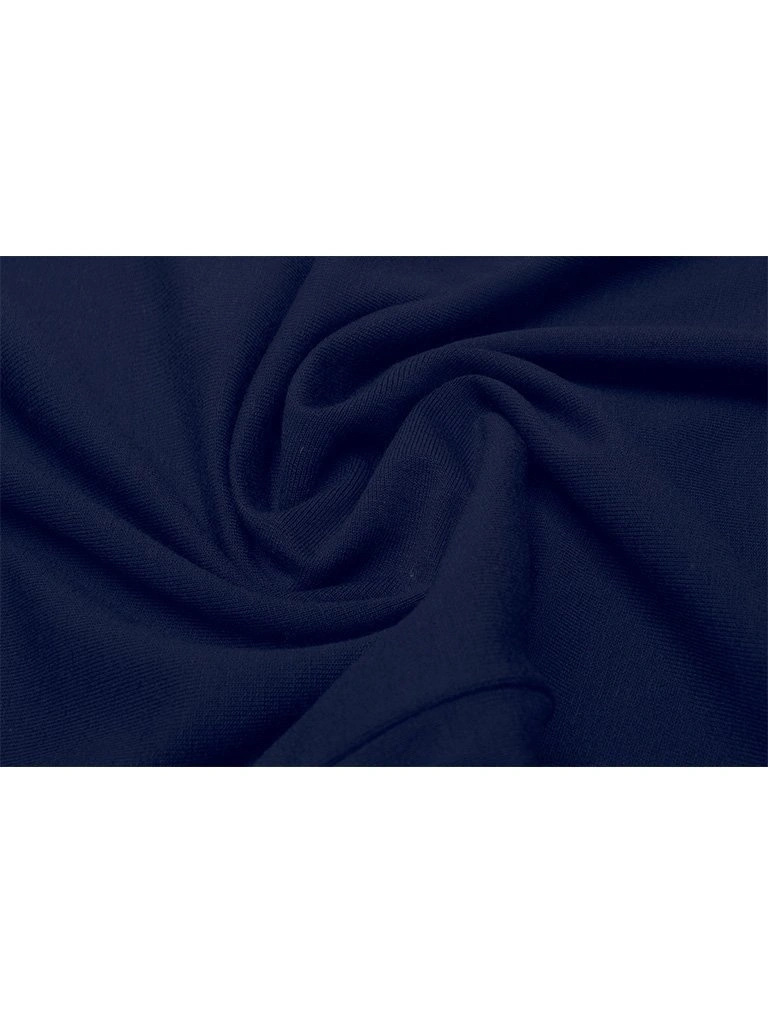 Elegancka granatowa bluzka wiskozowa w kwiaty – prosty krój z dekoltem na plecach 15544