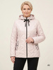 Jasnobeżowa pikowana kurtka przejściowa – prosty krój z kapturem i ciepłą stójką 39655