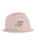 Elegancki kapelusz damski zimowy cloche – ocieplany model z ozdobną wstawką 42452
