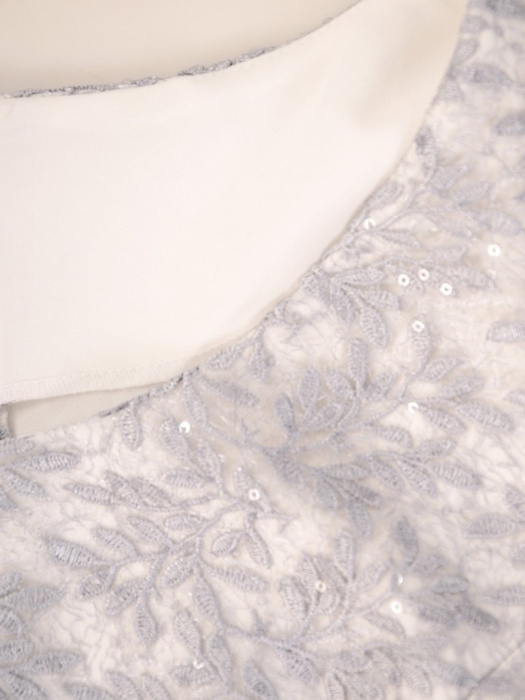 Elegancka sukienka na wesele, kreacja z koronki i tkaniny 30328