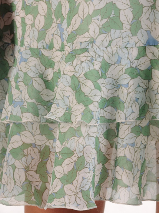 Sukienka z szyfonu, zwiewna kreacja z falbanami 25672