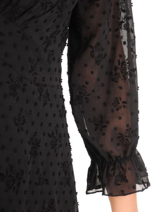 Zwiewna, podkreślająca biust sukienka w kwiatowy wzór 30522