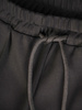 Czarne spodnie damskie z wiązaniem w pasie 32528