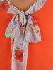 Kostium damski, pomarańczowa sukienka z delikatnym żakietem 26219