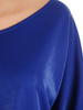 Połyskująca bluzka damska z ozdobnymi wiązaniami na rękawach 31848