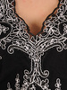 Prosta sukienka czarna z kopertowym dekoltem, kreacja na wesele 29463